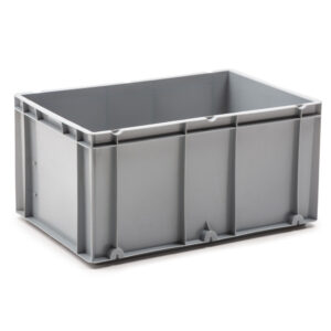 Caja Plastica Norma Europa Gris Cerrada 40 x 60 x 30 cm