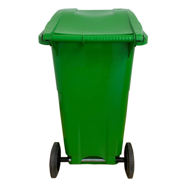 Contenedor de Basura Verde 2 Ruedas 120 litros - Imagen 3