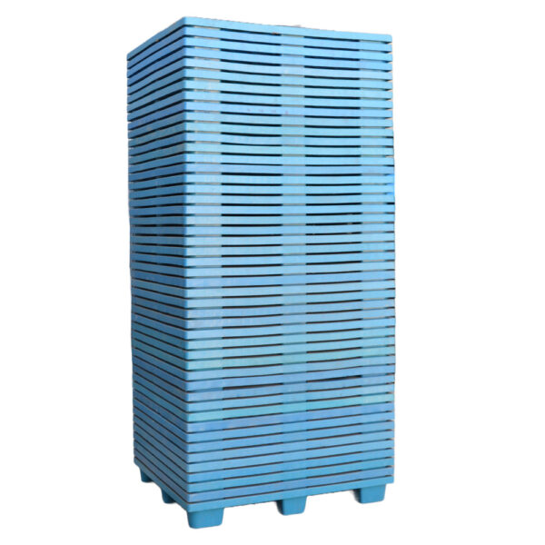 Palet Plástico Encajable Americano Azul Usado 100 x 120 x 14 cm - Imagen 6