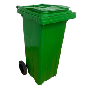 Contenedor de Basura Verde 2 Ruedas 120 litros