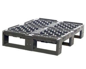 Palet Plástico Heavy Rejado 3 Patines 800 x 600 Ref.6080H03-07015010
