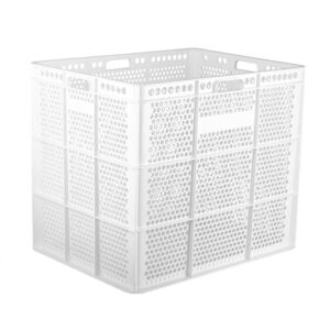 Cajón perforado fondo liso apilable Modelo 124